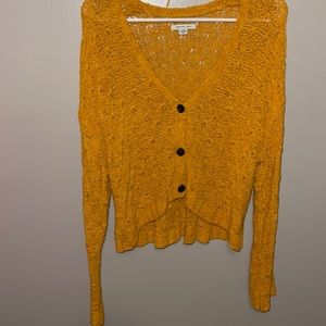 mustard AE cardigan